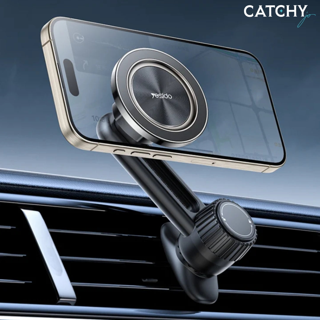 YESIDO C168 MagSafe Smart Adjustable Magnetic Car Phone Holder