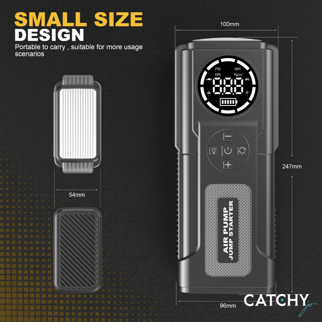 Air Pump Car Battery Booster Power Bank Charger (24000mAh)