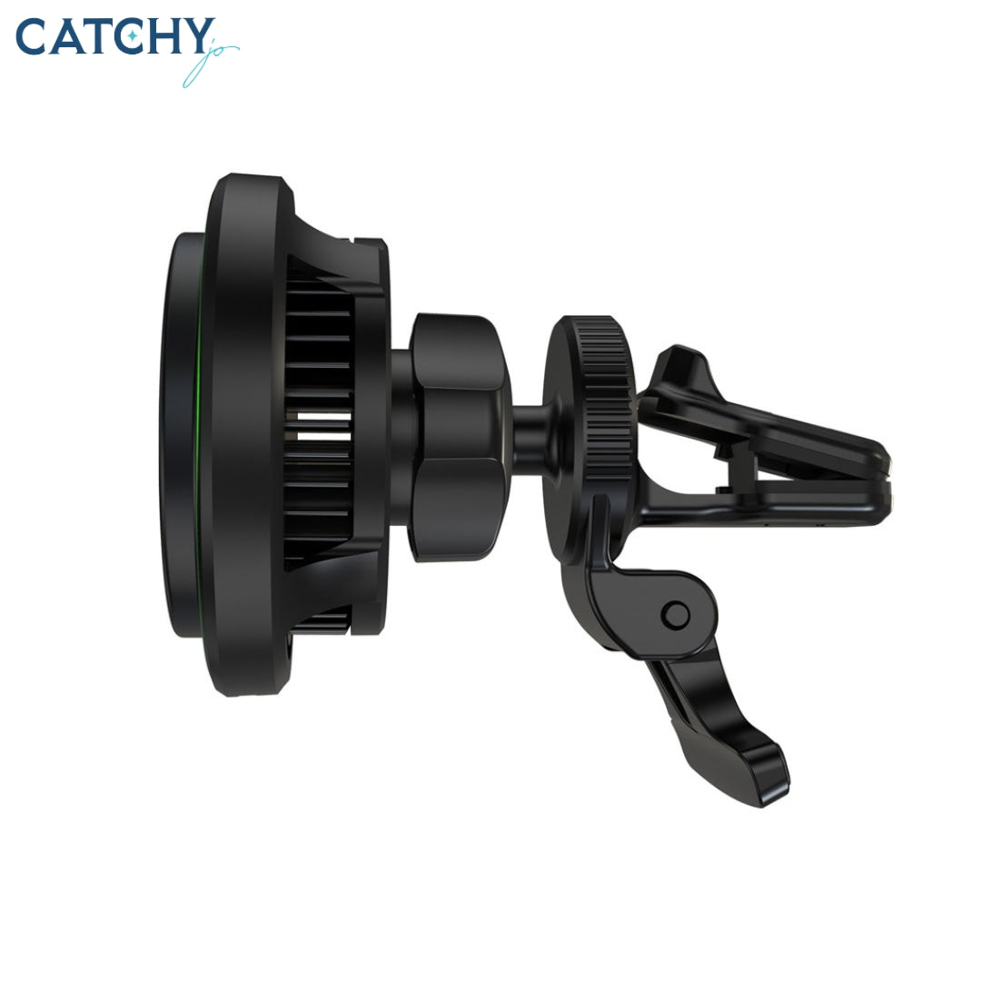 Powerology Qi2 Standard MagSafe Car holder Fast Charger (15W)