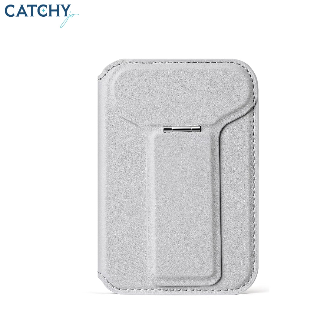 Slim Leather Magnetic Phone Wallet Holder