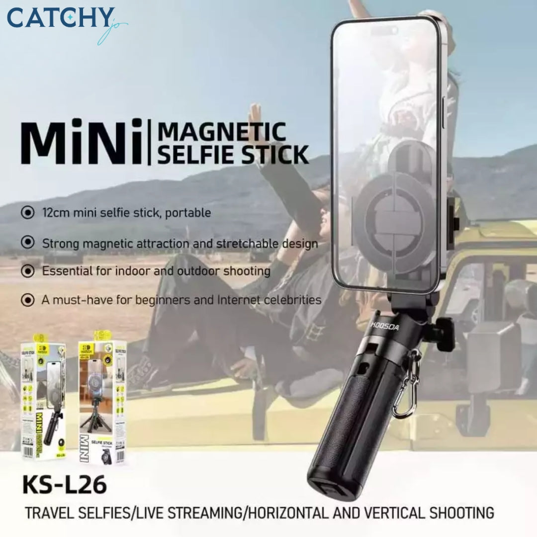 KOOSDA KS-L26 360 Rotation Magnetic Retractable Bluetooth Selfie Stick