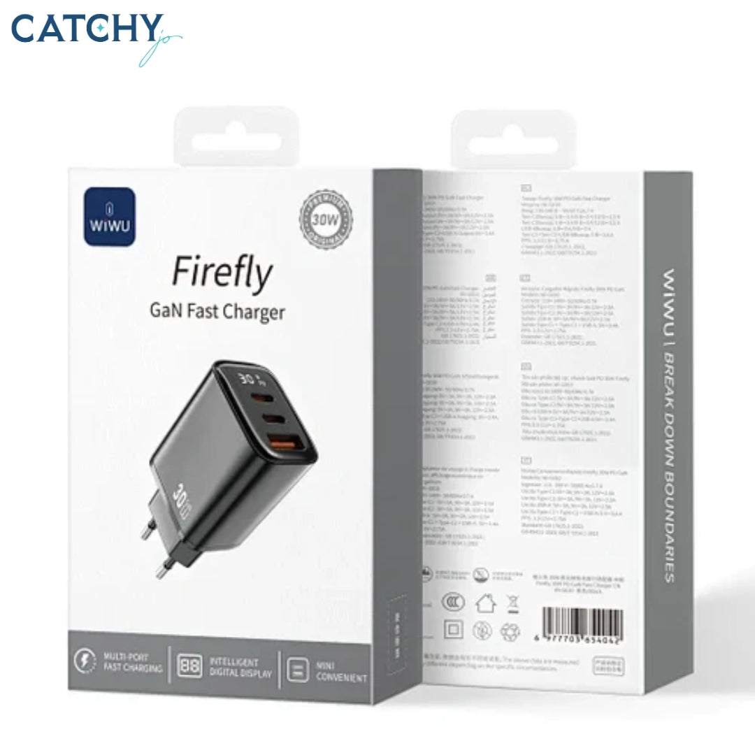 WiWU Wi-G010 EU Firefly Fast Charger Adapter(30W)