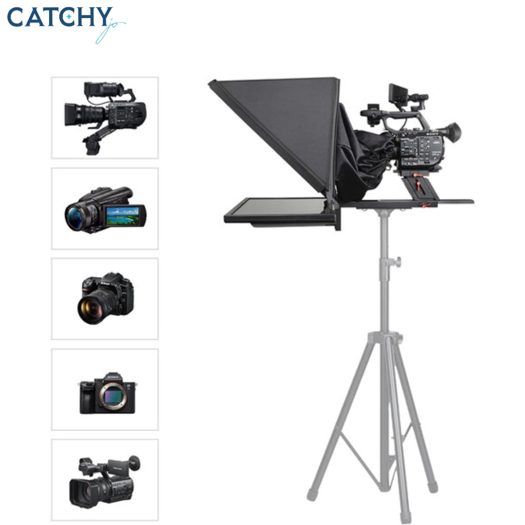 Desview T17 17" Professional Teleprompter Set with 17" Self-Reversing Monitor