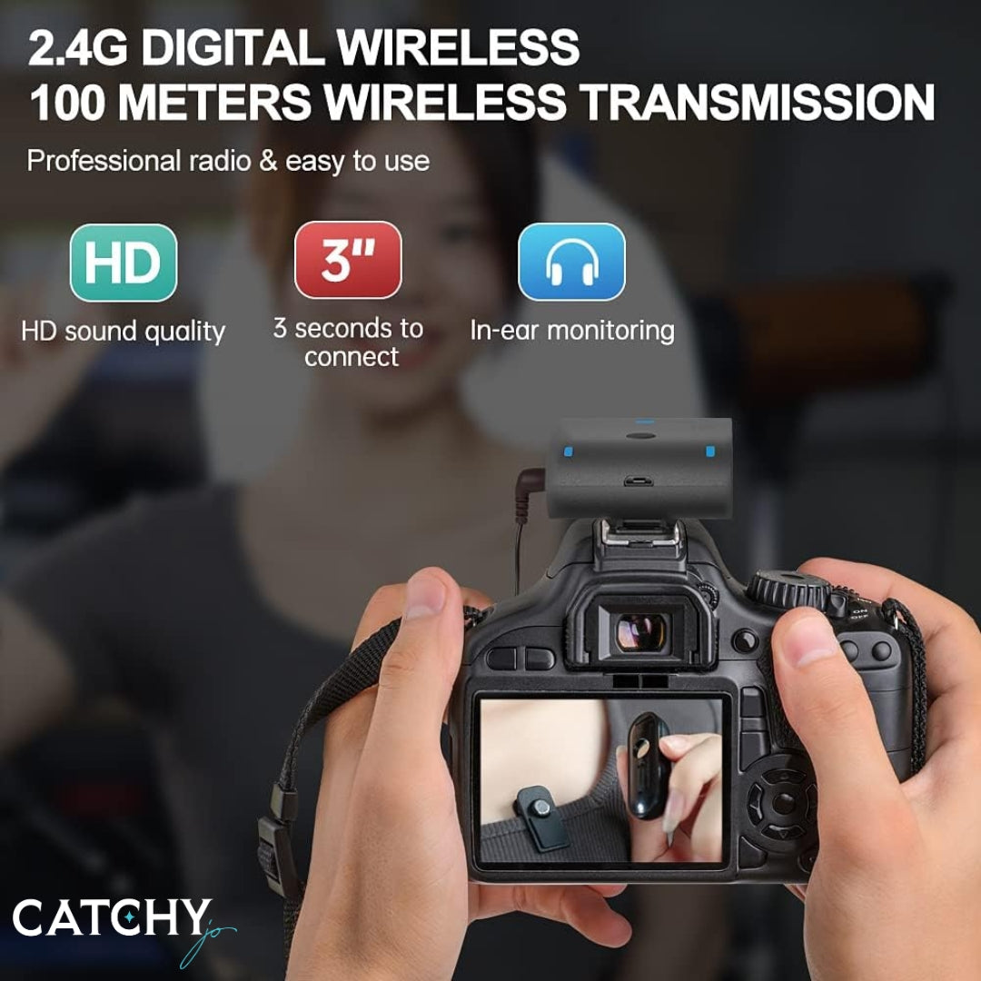 LENSGO Wireless Dual Clip Microphone