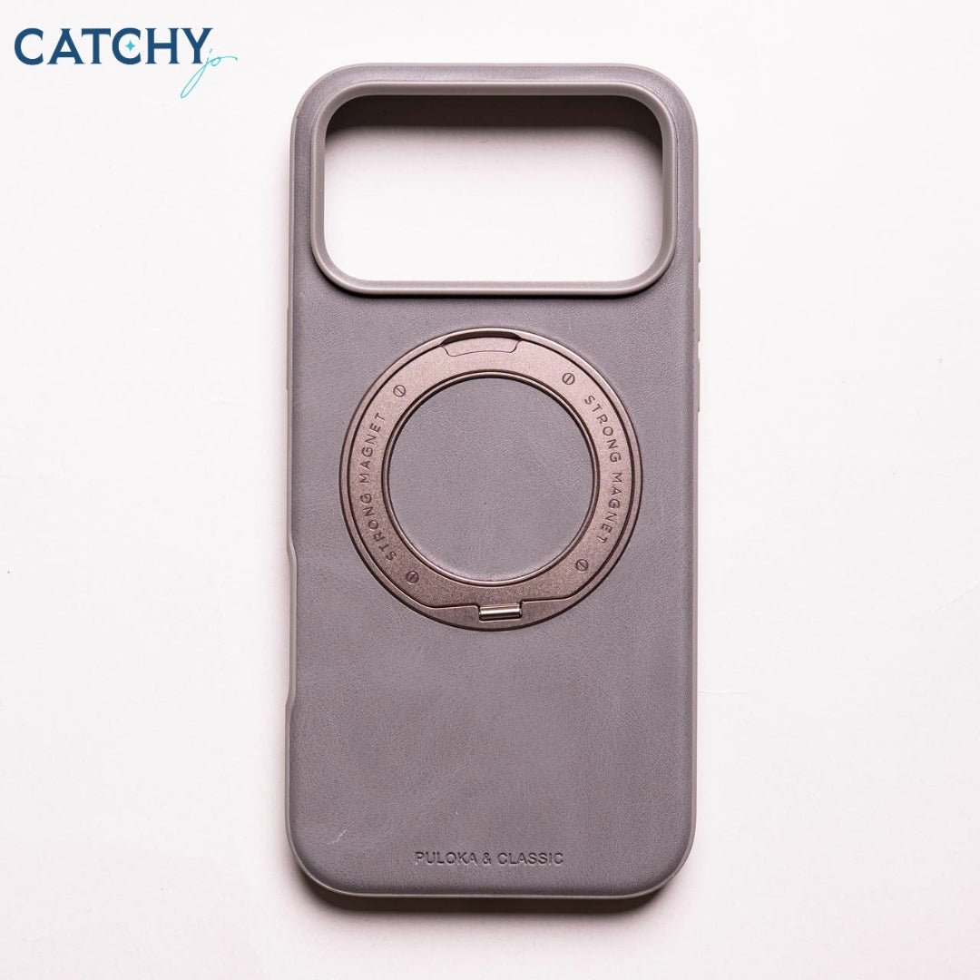 Puloka iPhone Leather Case With 360 Stand