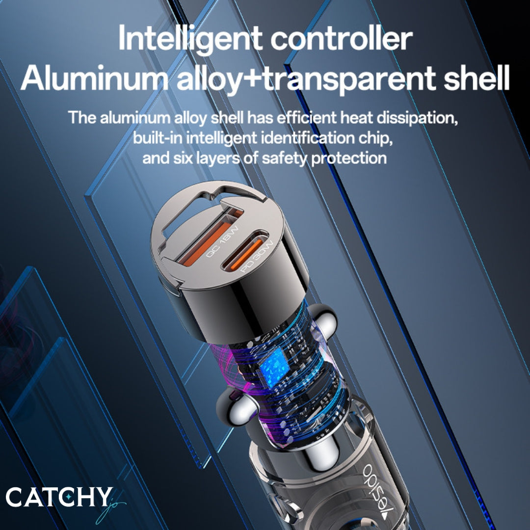 YESIDO Y68 Transparent Fast Car Charger