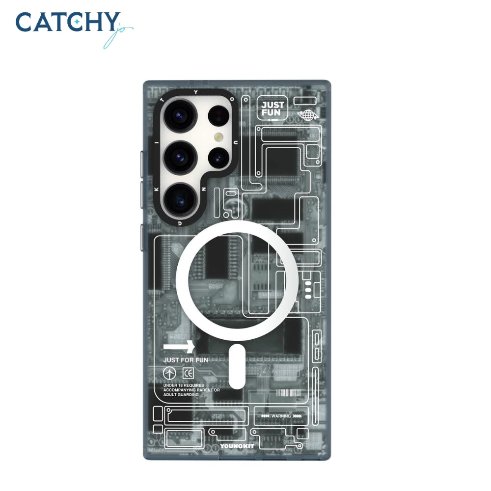 Youngkit Futuristic Circuit Board MagSafe Samsung Galaxy S24 Case