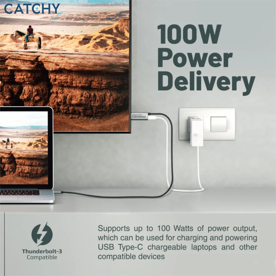 PROMATE HDMI-PD100 4K CrystalClarity USB-C to HDMI Cable