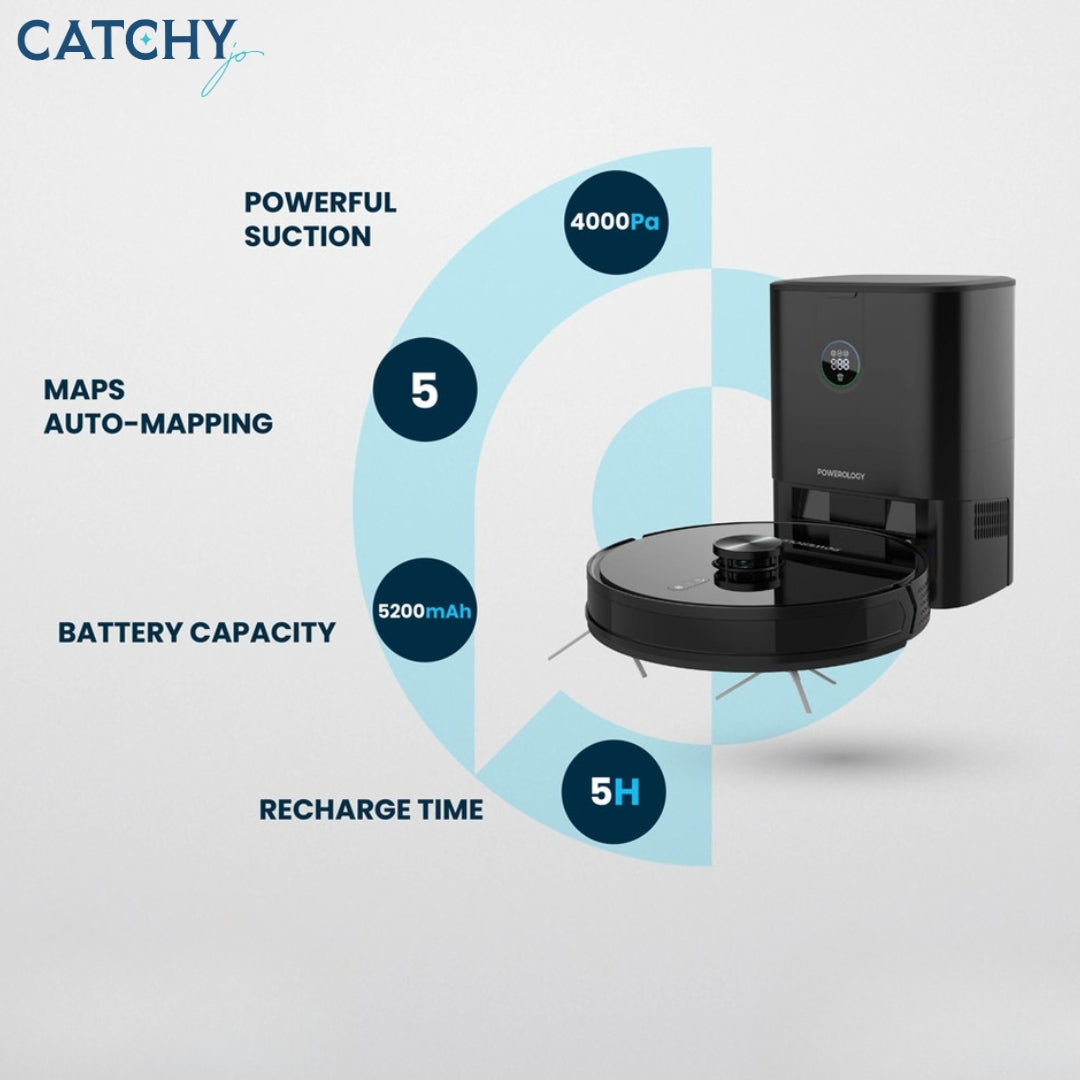 Powerology Smart Robovac Vacuum & Mop
