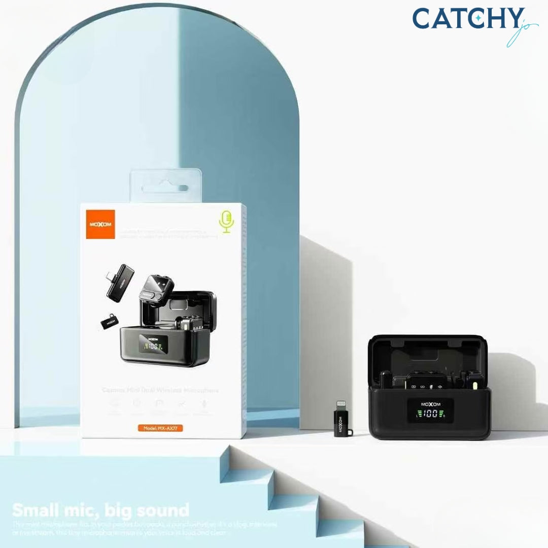 Moxom MX-AX77 Cosmos Mini Dual Wireless Microphone