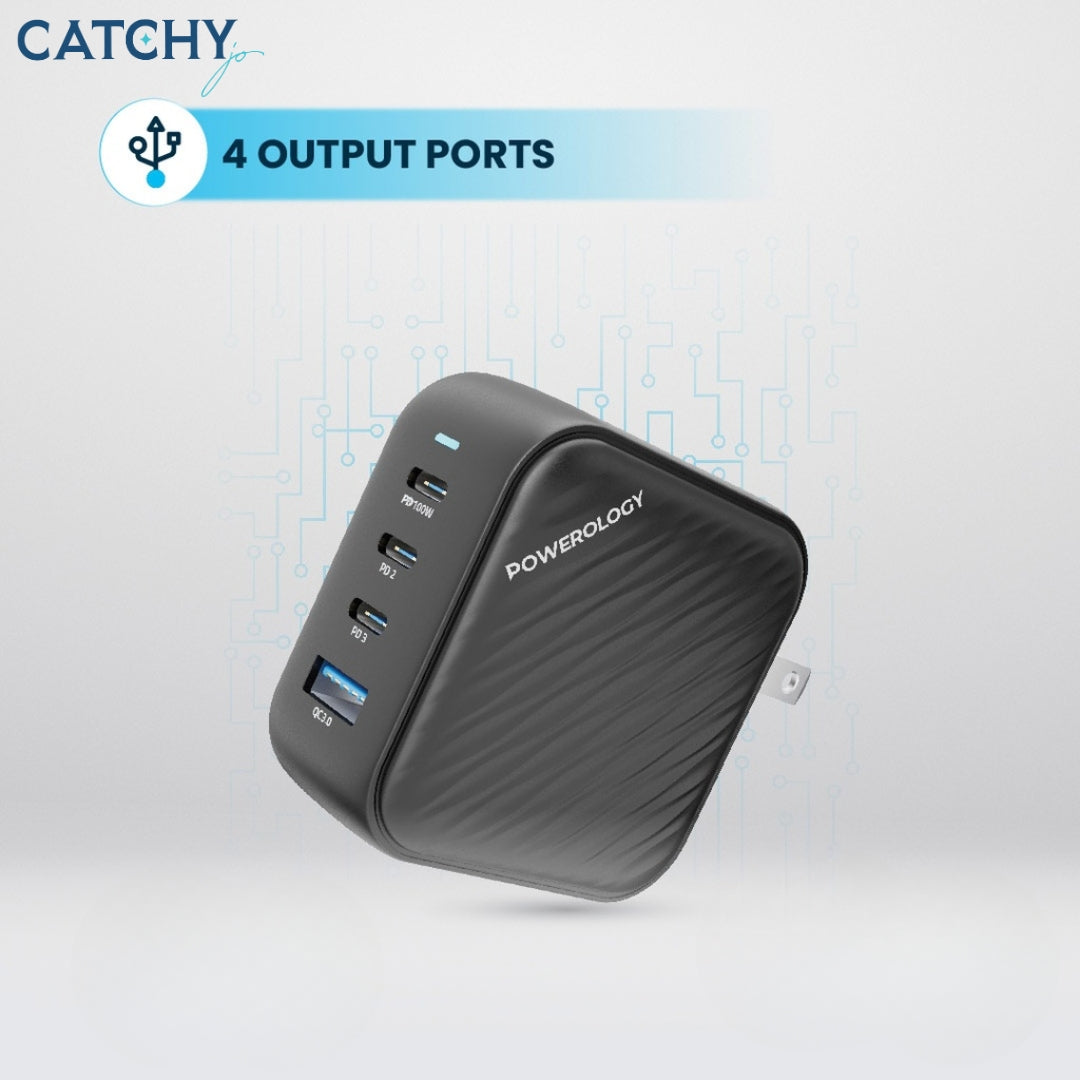 Powerology Triple PD + 1 World Travel Kit (100W)