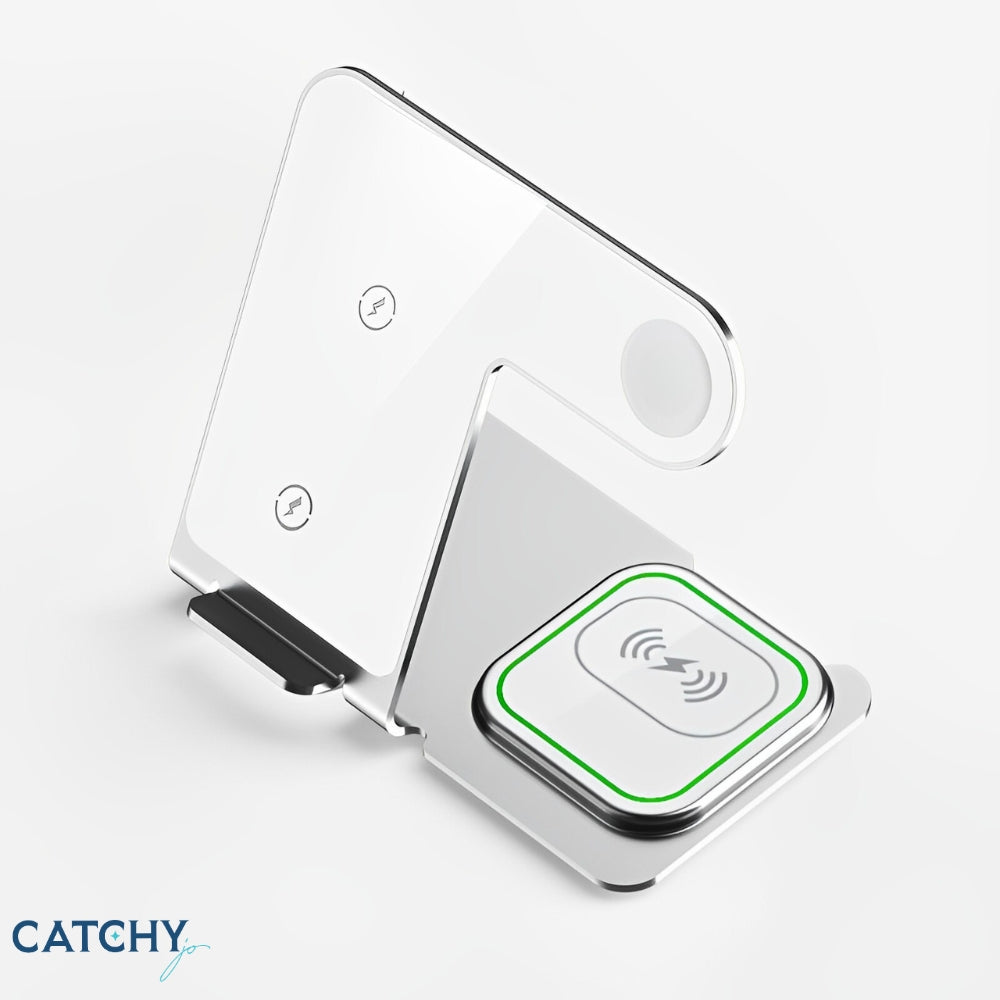 3 in 1 Aluminum Wireless Charging Station