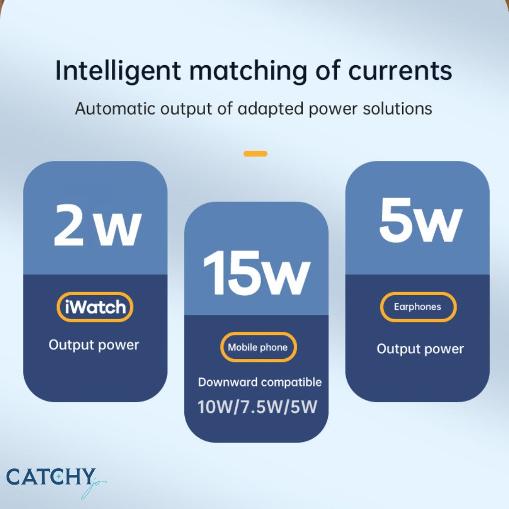 3 in 1 Aluminum Wireless Charging Station