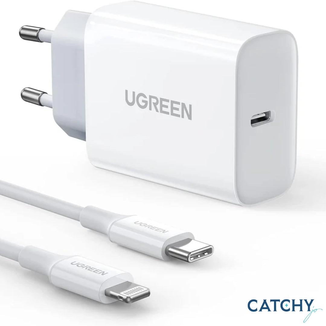 UGREEN USB-C Charging Adapter With Lightning Cable (20W)