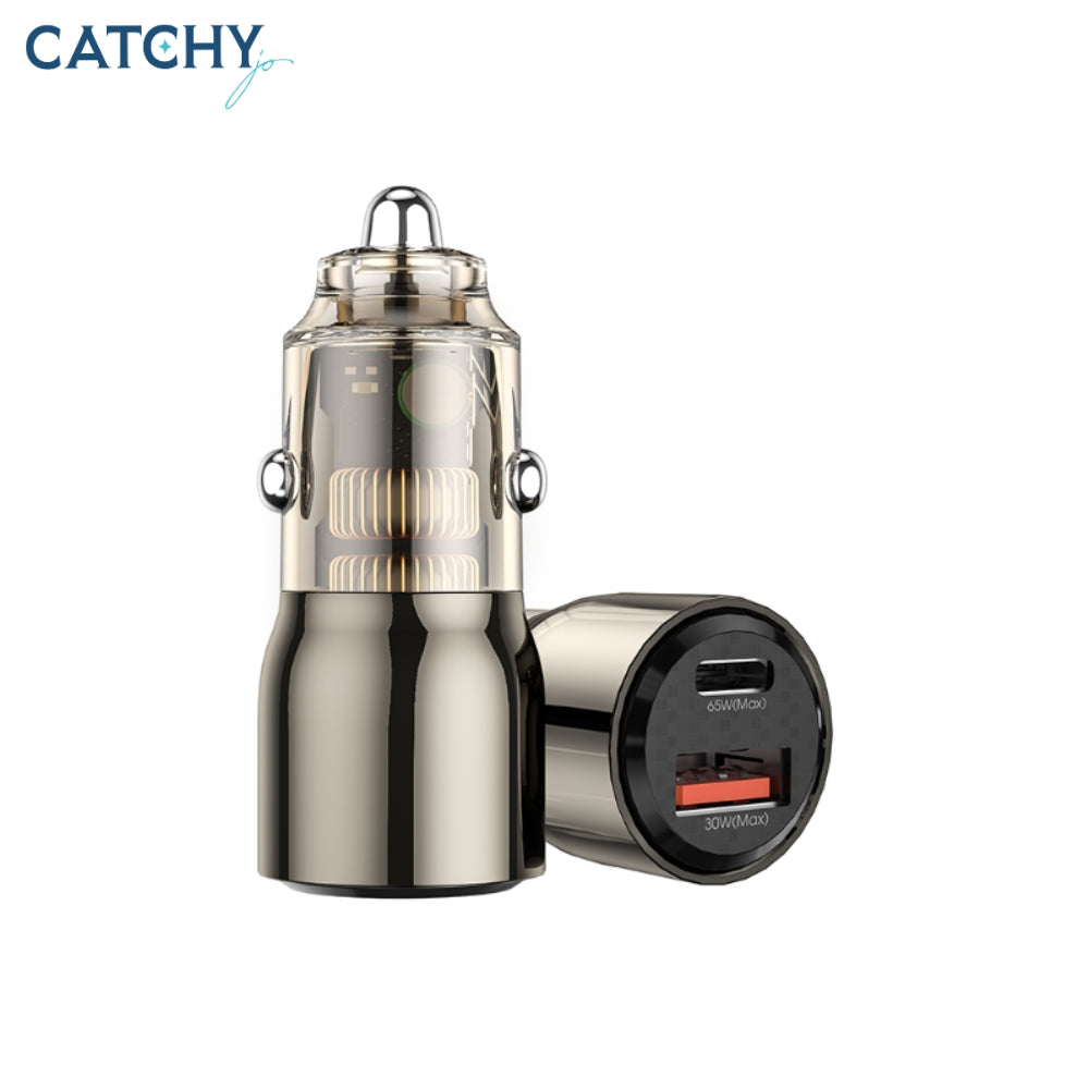 WiWU Fast Car Charger USB+Type-C (95W)