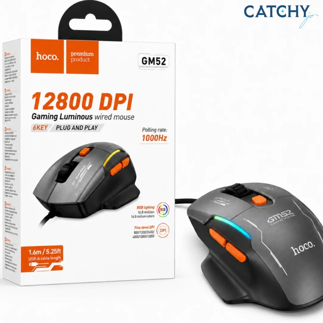HOCO GM52 Gaming Wired Mouse