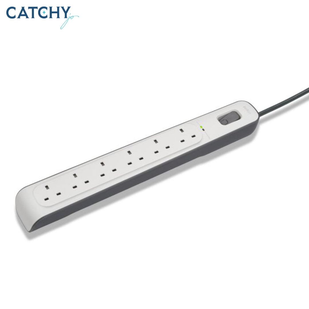 BELKIN 6 Outlet Surge Protection Strip With Power Cord (2M)