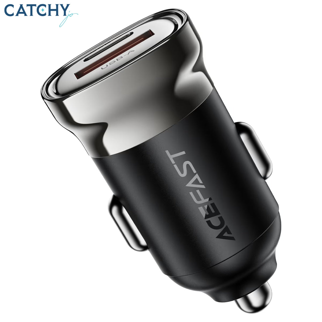 ACEFAST Fast Charge Car Charger B19 30W (1xUSB-C + 1xUSB-A)