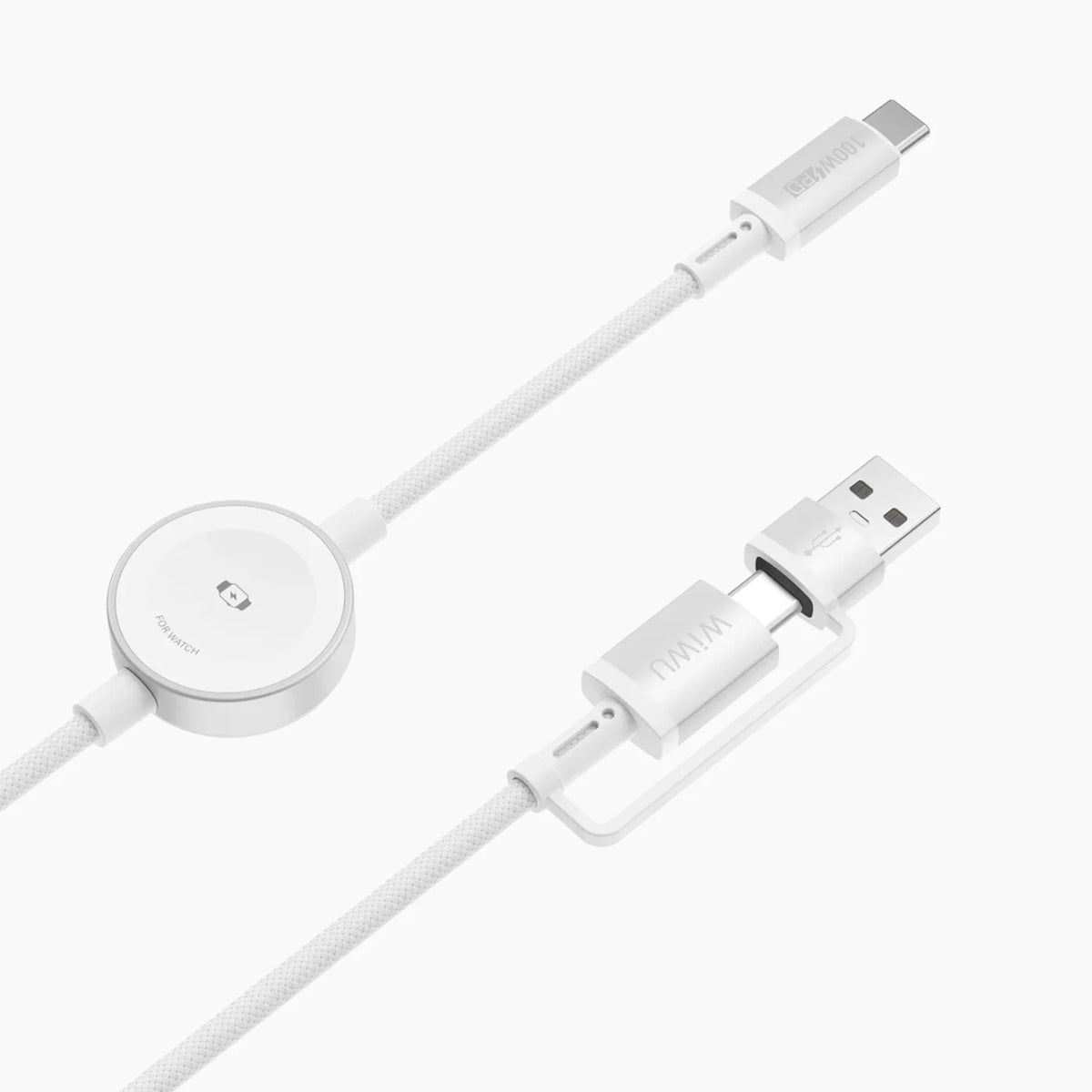 WiWU Wi-C104 TitanLink 2-in-1 Apple Watch A+C To C Charging Cable