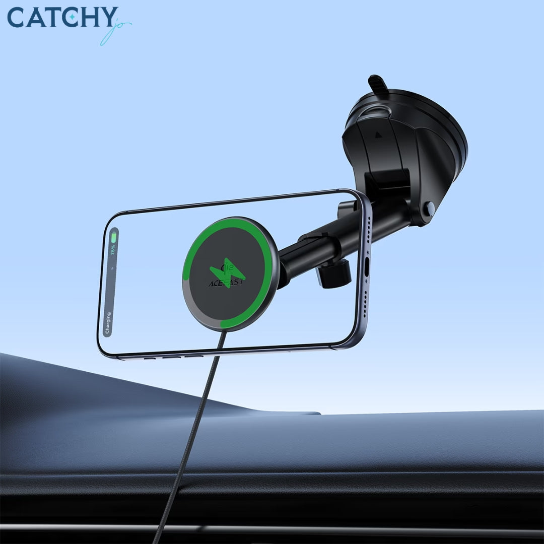 ACEFAST E52 Fast Qi2 Wireless Charger Magnetic Car Holder