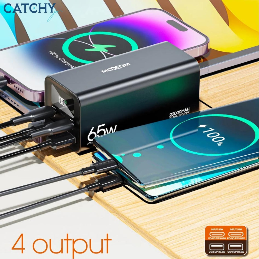 Moxom MX-PB72 LCD Power Bank (20000mAh)