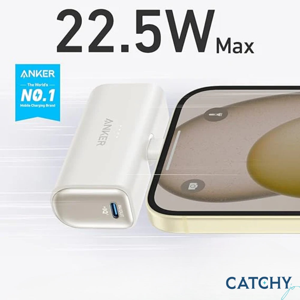 Anker Nano Power Bank Built-In USB-C Connector 22.5W (5000mAh)