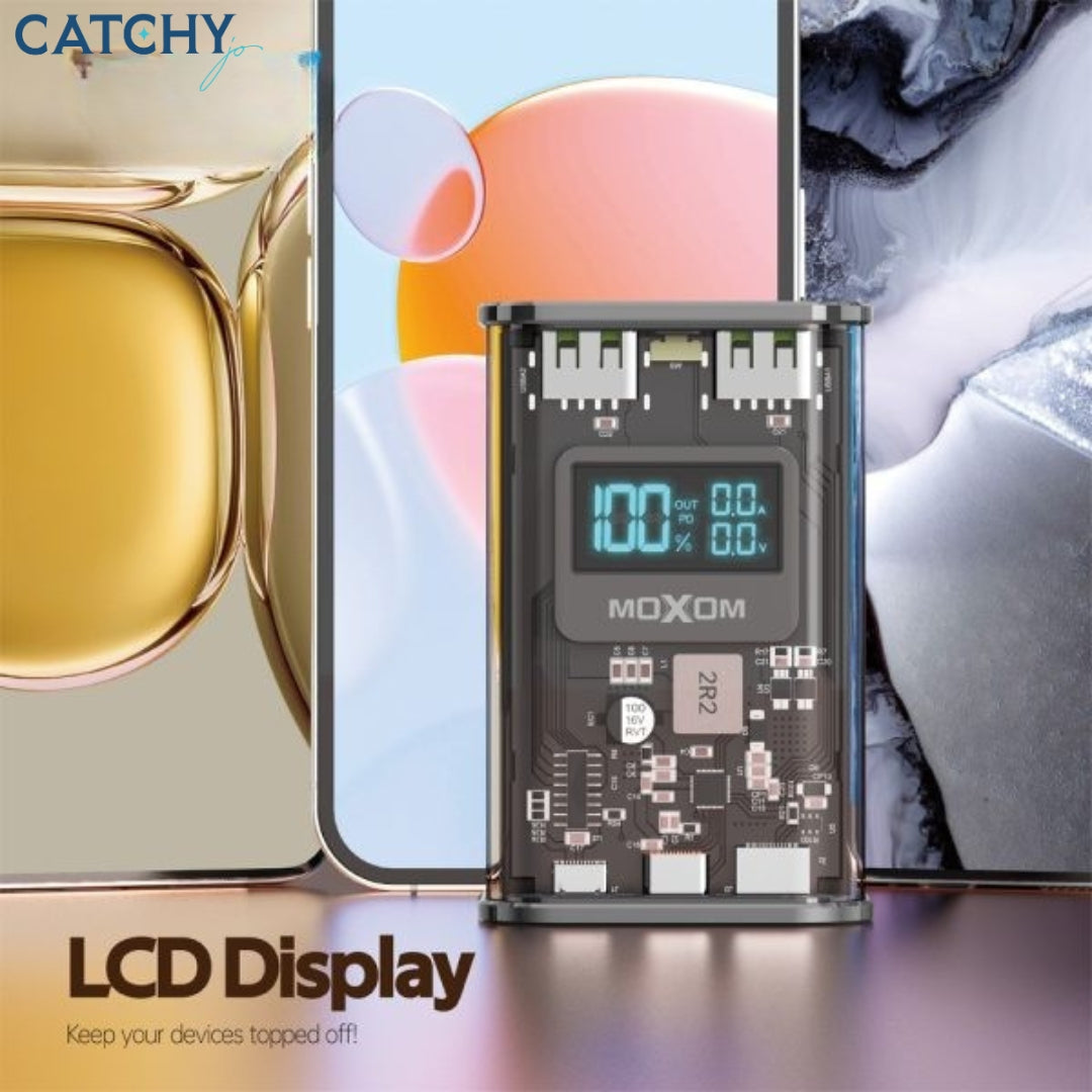 Moxom MX-PB80 Transparent LCD Powerbank (10000mAh)