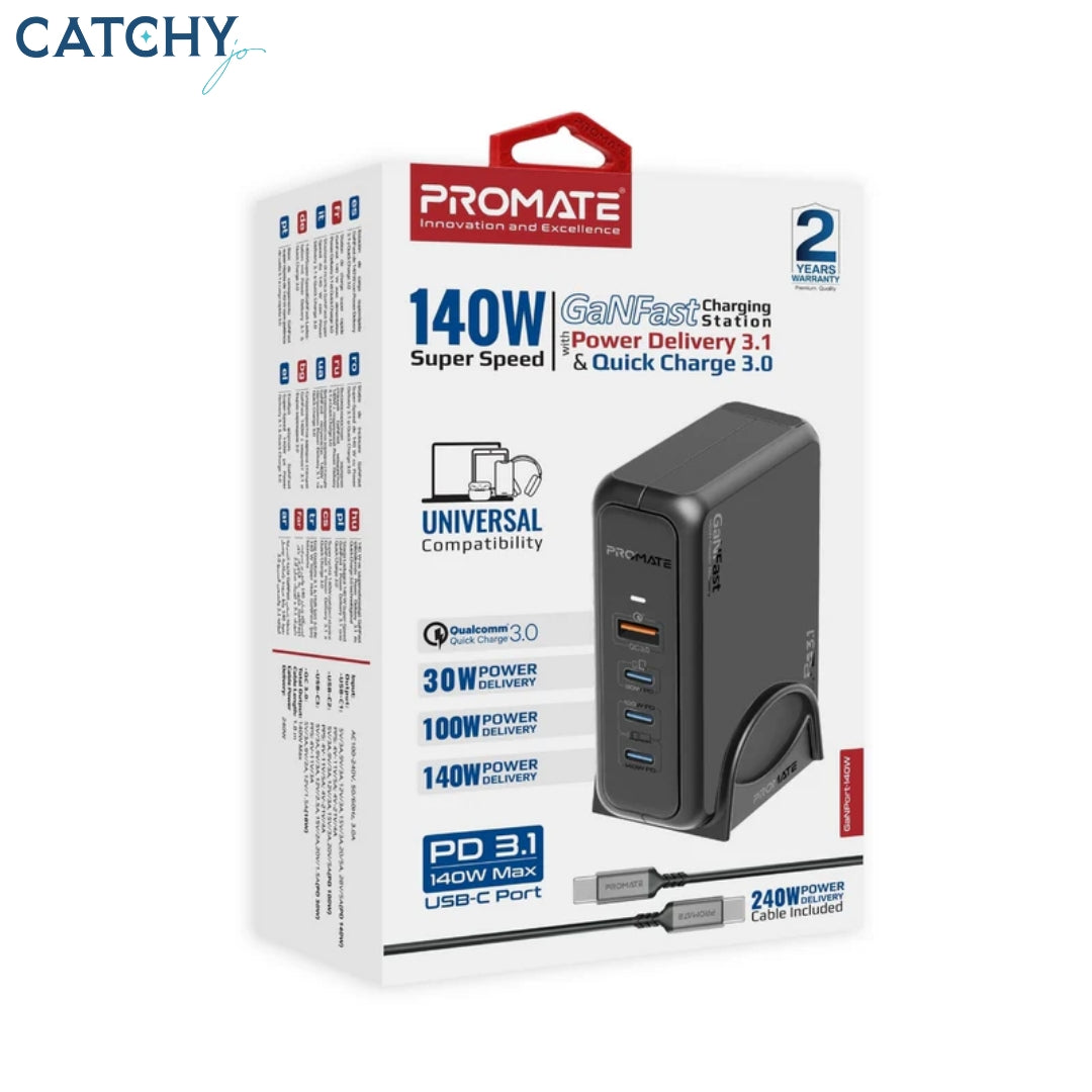 PROMATE GaNPort-140W Super Speed Power Charging Station
