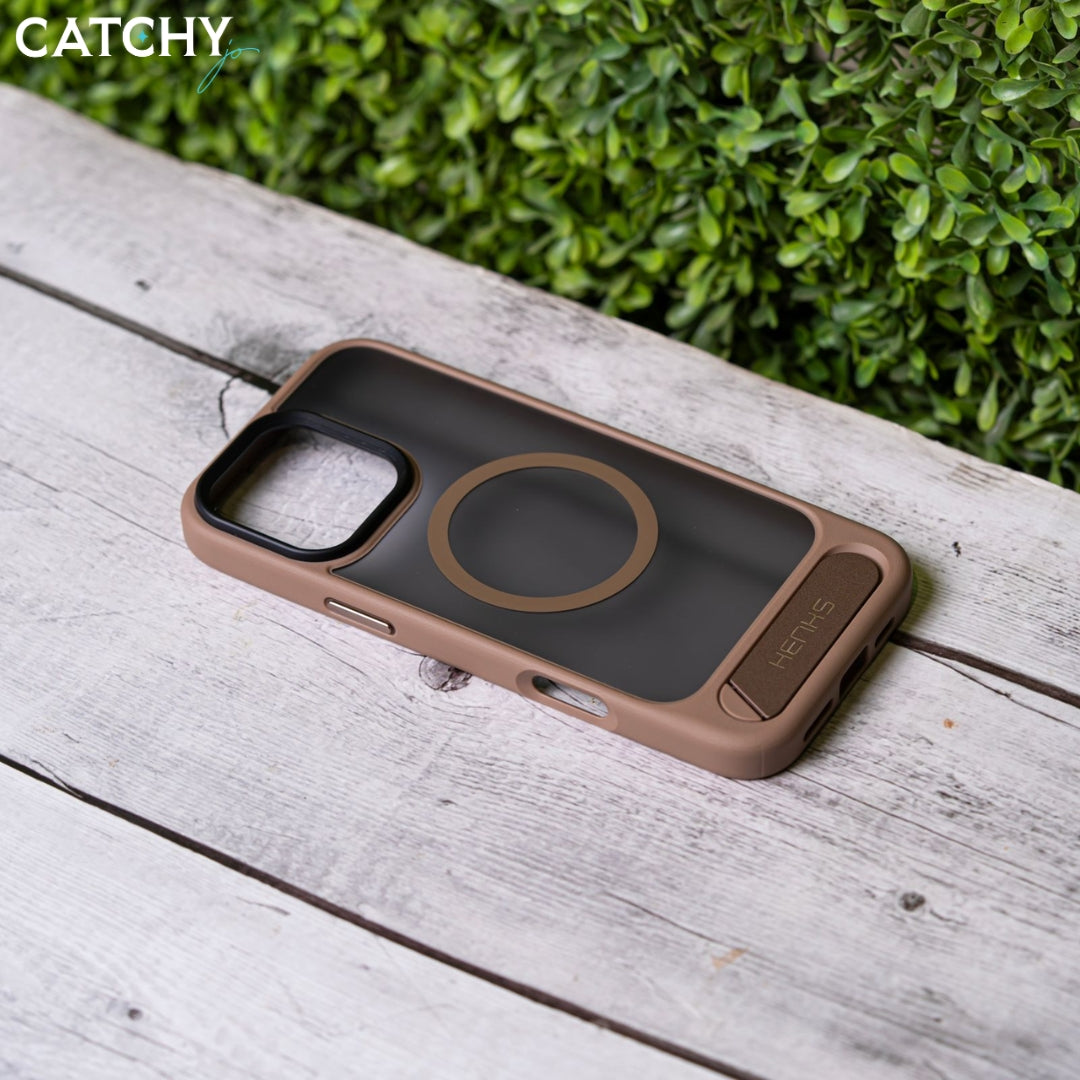 HENKS iPhone MagSafe Case With Kick Stand