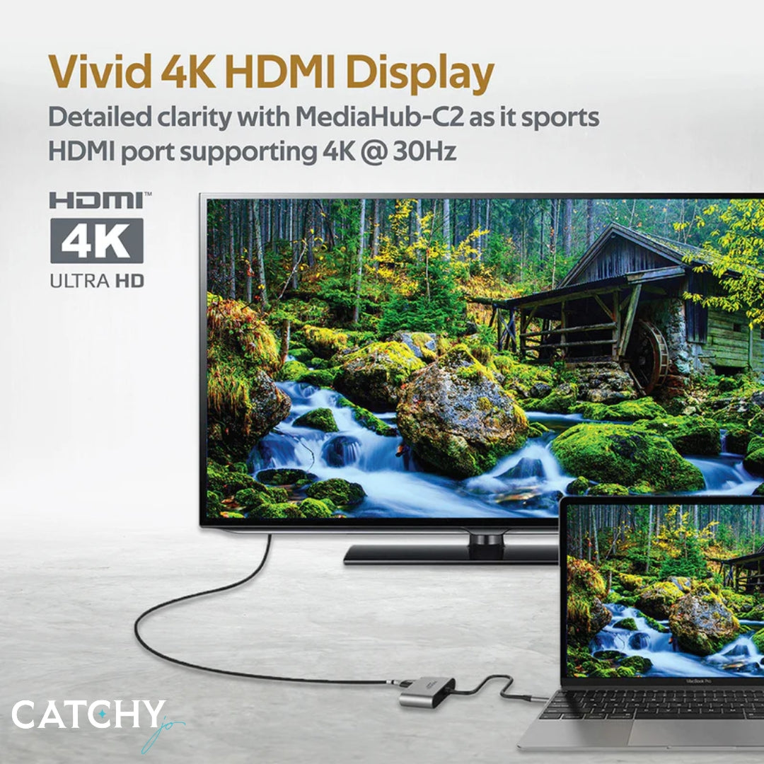 PROMATE MediaHub-C2 High Definition USB-C Display Adapter