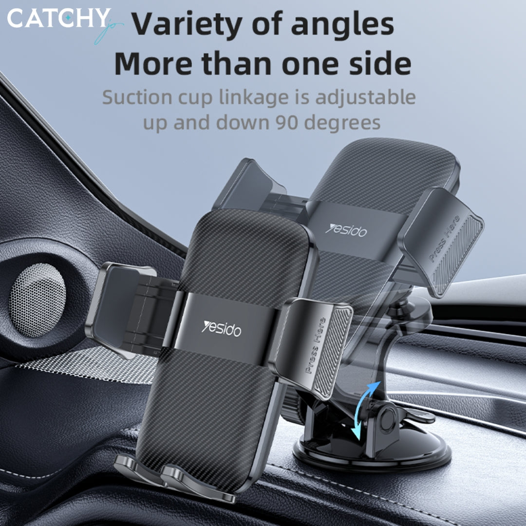 YESIDO C175 360 Adjustable Viewing Angle Car Phone Holder