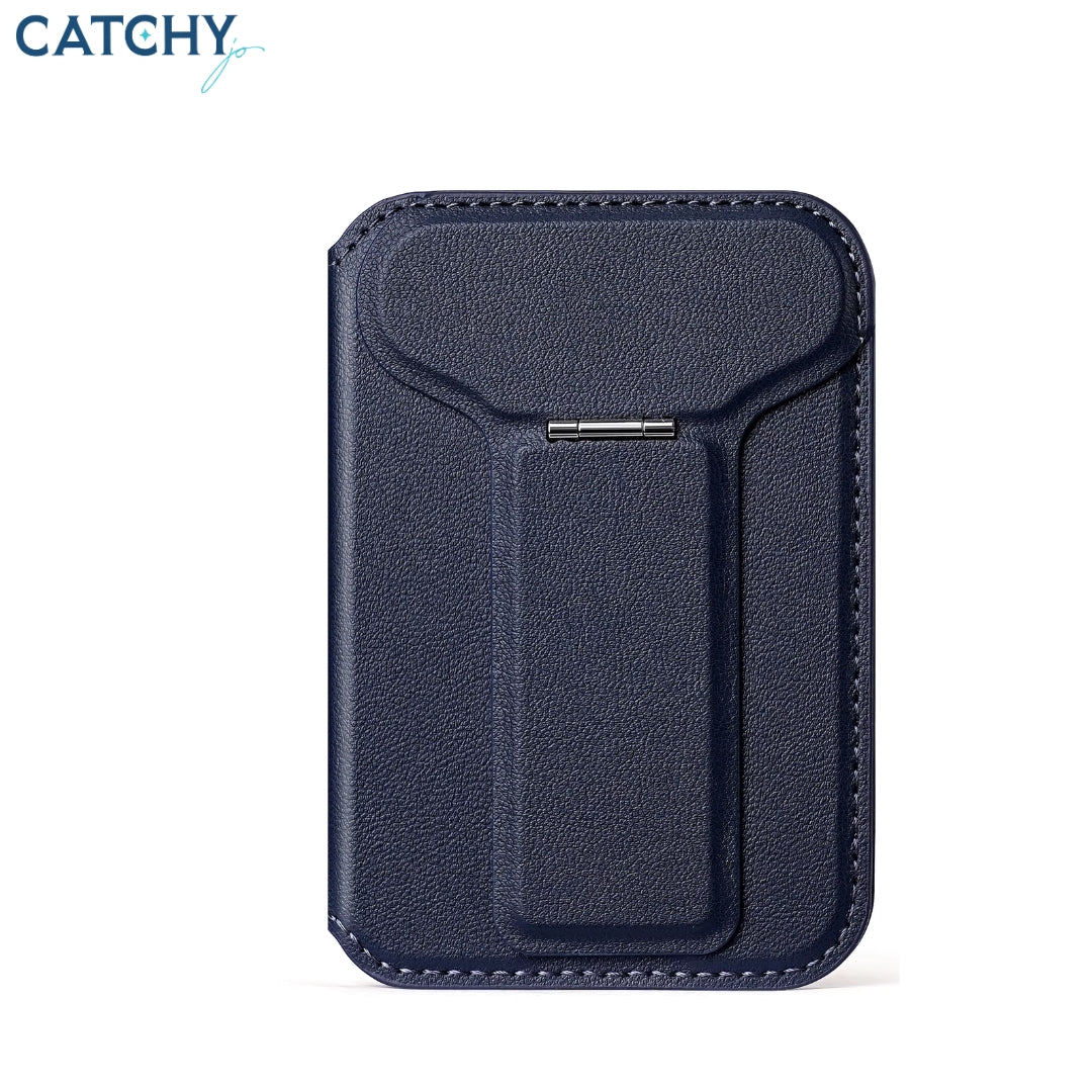 Slim Leather Magnetic Phone Wallet Holder
