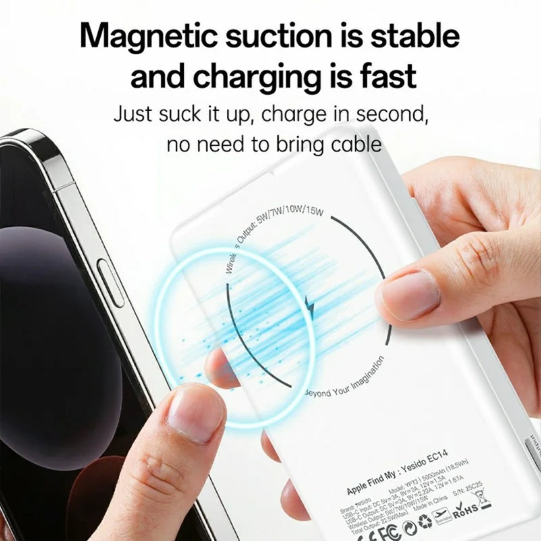YESIDO YP73 Wireless Charging Power Bank (5000mAh)