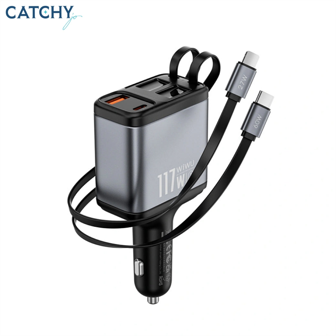 WiWU Wi-QC027 Exeed QC+PD Fast Car Charger (117W)