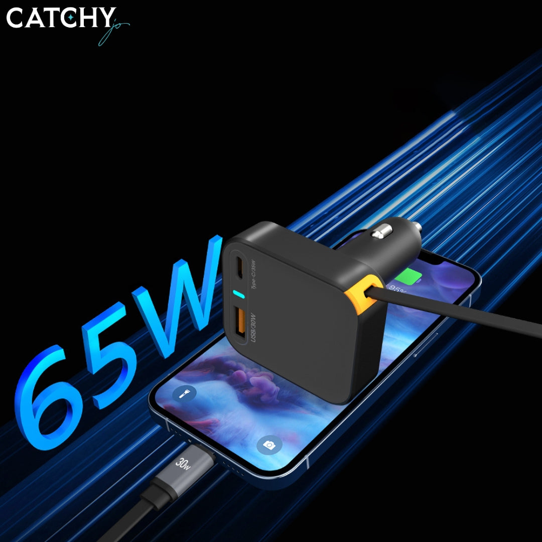 WiWU Wi-CC033 Helix A+C Fast Car Charger (65W)