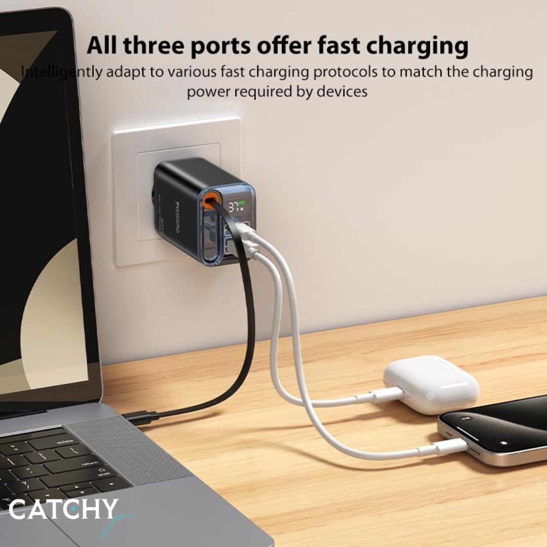 YESIDO YC100 Fast Charger Adapter With Cable