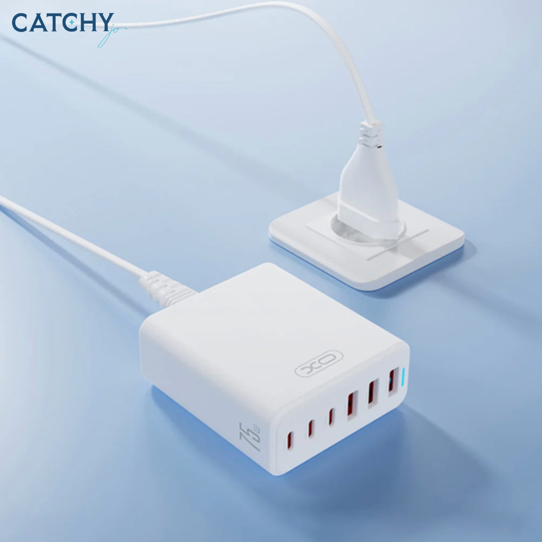 XO L133 Multi-Port Power Charger Fast Charging 75W (EU)