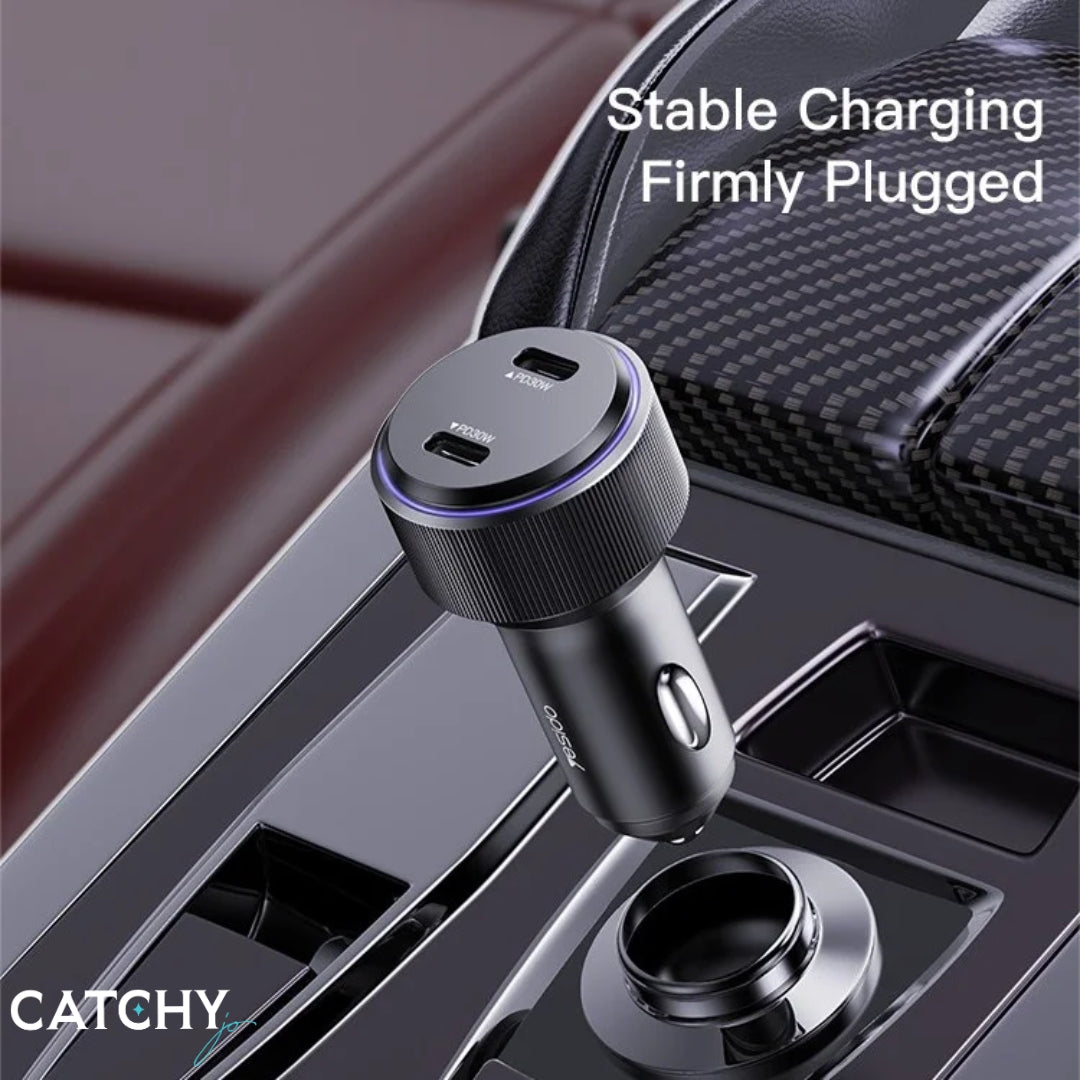 YESIDO Y48 Dual Fast Charging Car Charger Dual (60W)