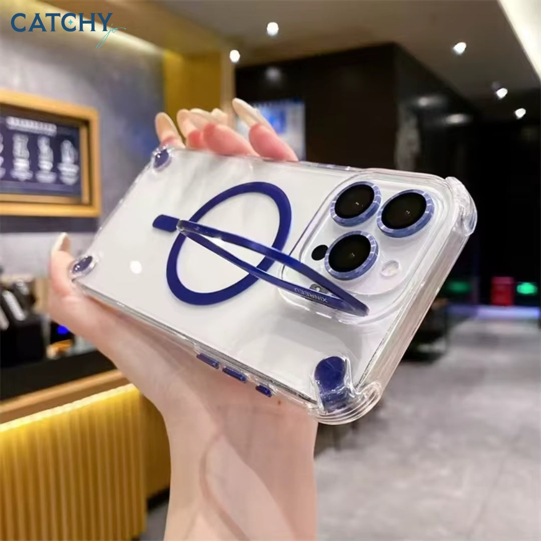 iPhone Transparent Magnetic Holder Case