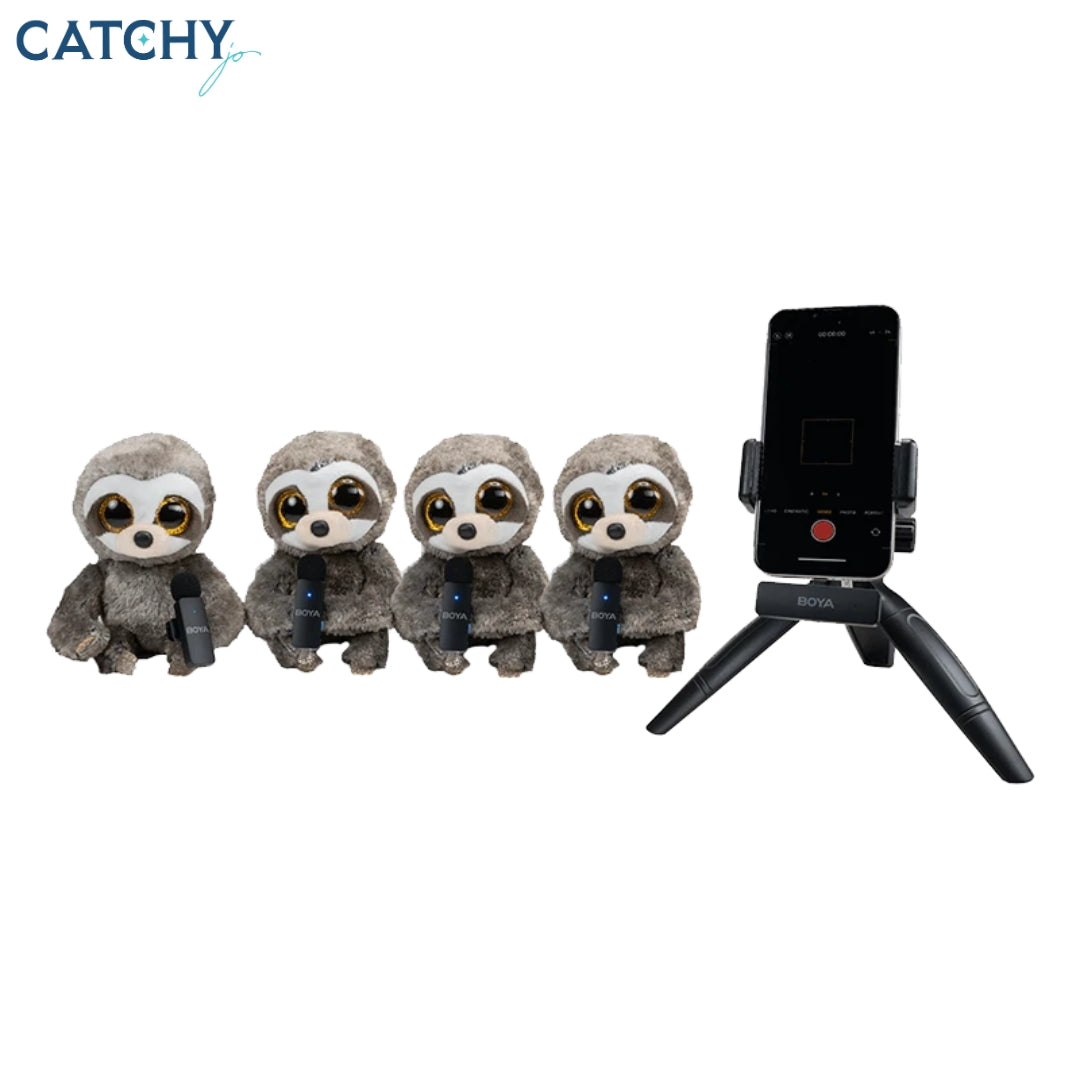 BOYA BY-V4 Lightning 4-Channel Mini Wireless Microphone