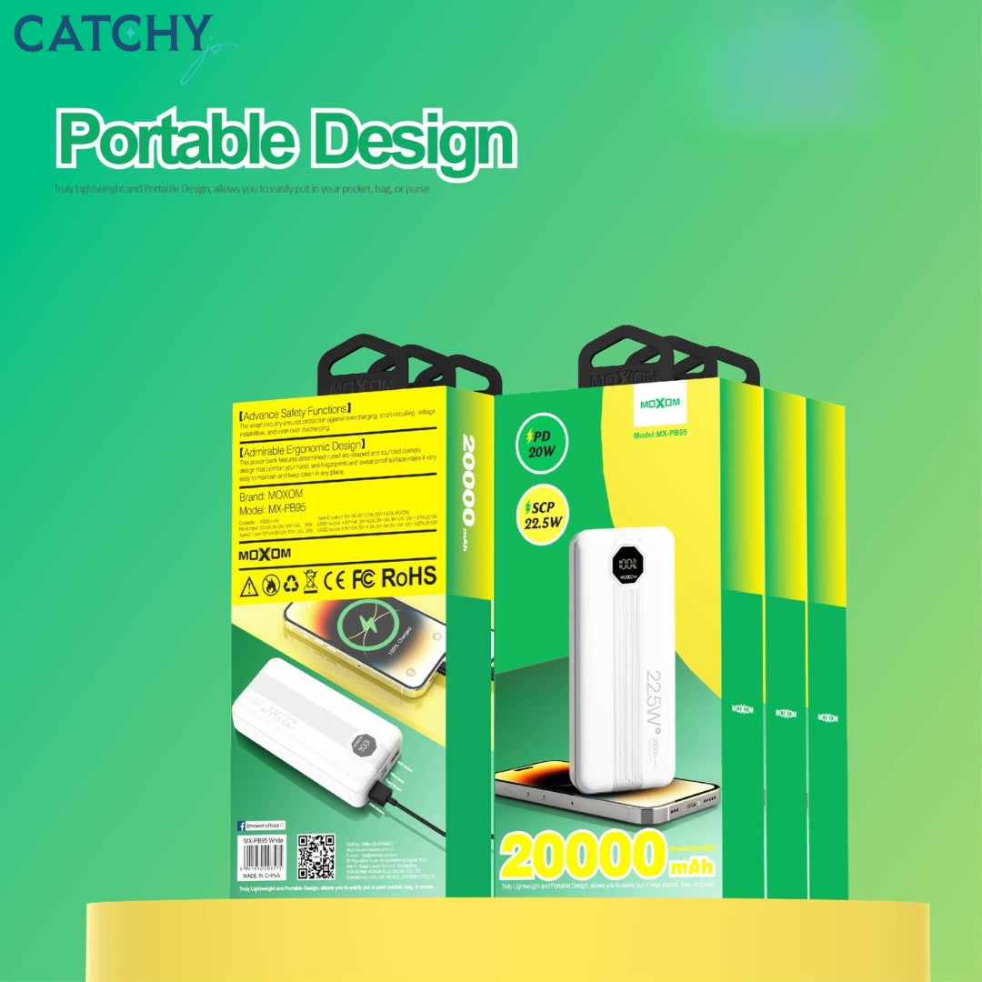Moxom MX-PB95 Power Bank 22.5W (20000mAh)