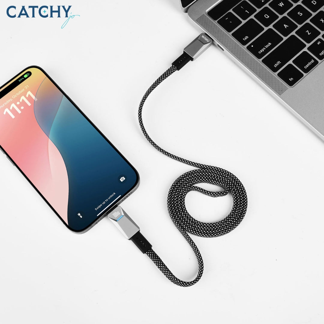 WiWU Wi-C078 Cyberlink USB-C To USB-C Cable 1M (100W)