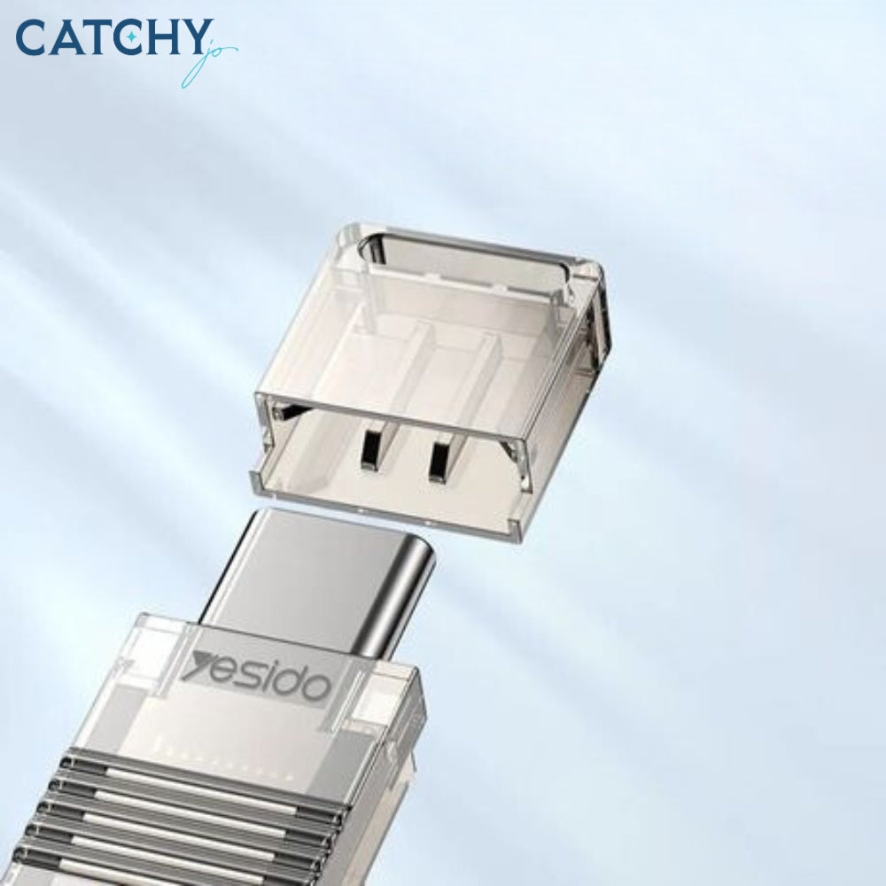 YESIDO GS21 USB2.0 And Type-C 2-In-1 TF Card Reader