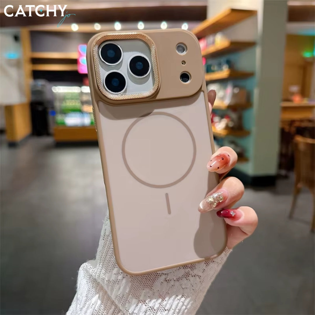 iPhone Skin Magnetic Lens Drill Pattern Case