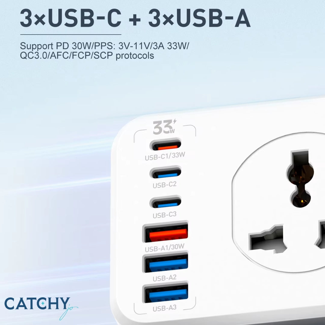 LDNIO SC10610C Extension Power Socket Strip