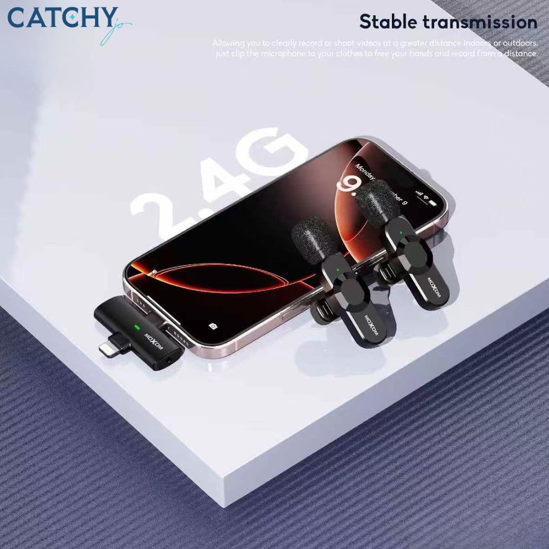 Moxom MX-AX78 Rhythm 2-in-1 Wireless Lavalier Microphone