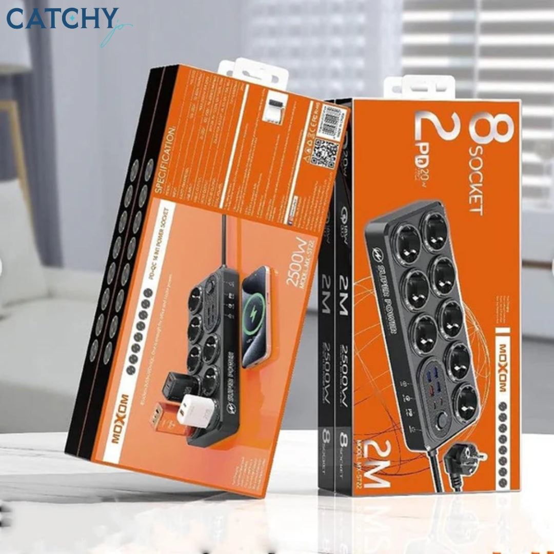 Moxom (ST22)14-Port Power Strip (2M)