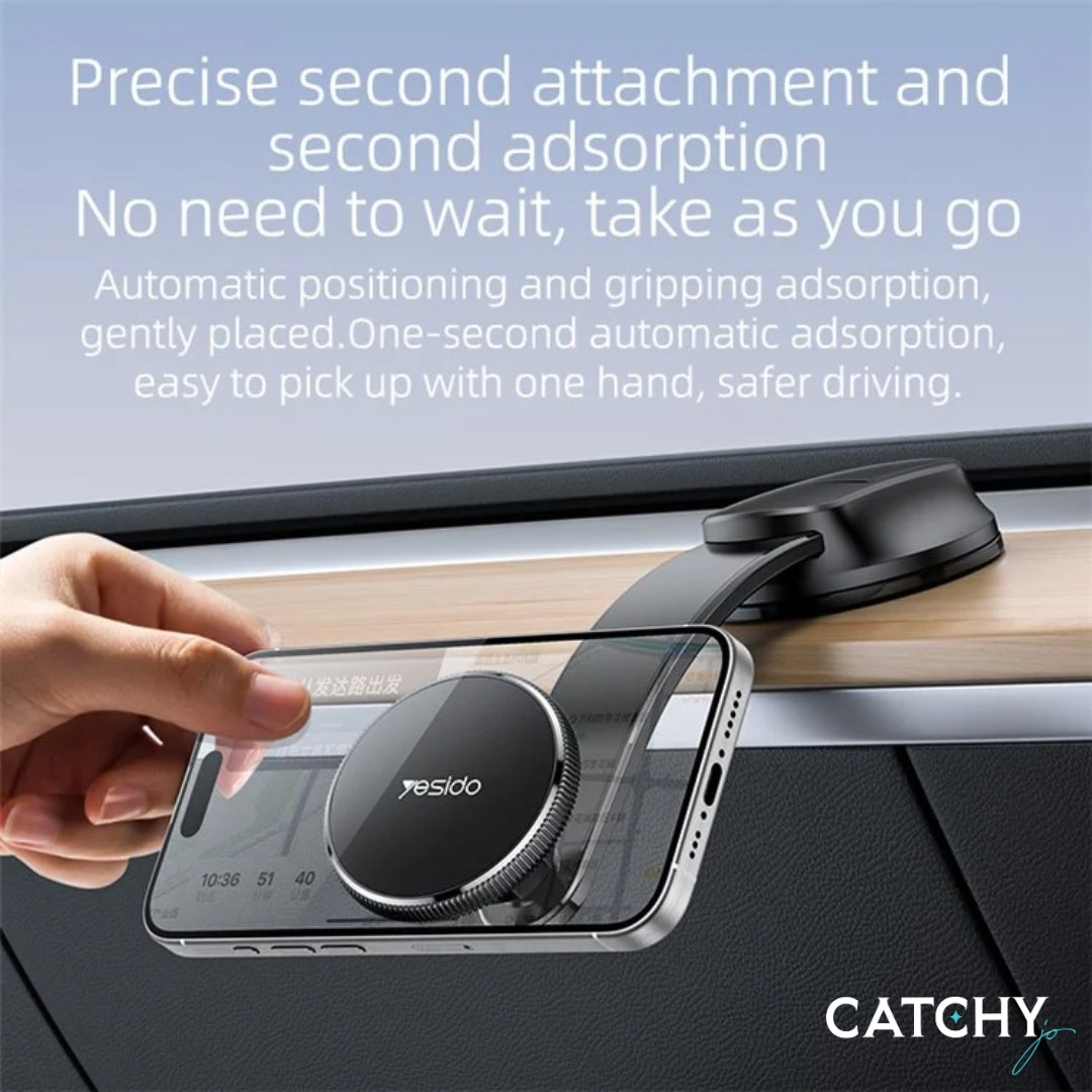 YESIDO C176 Bending Arm Car Suction Magnetic Car Phone Holder