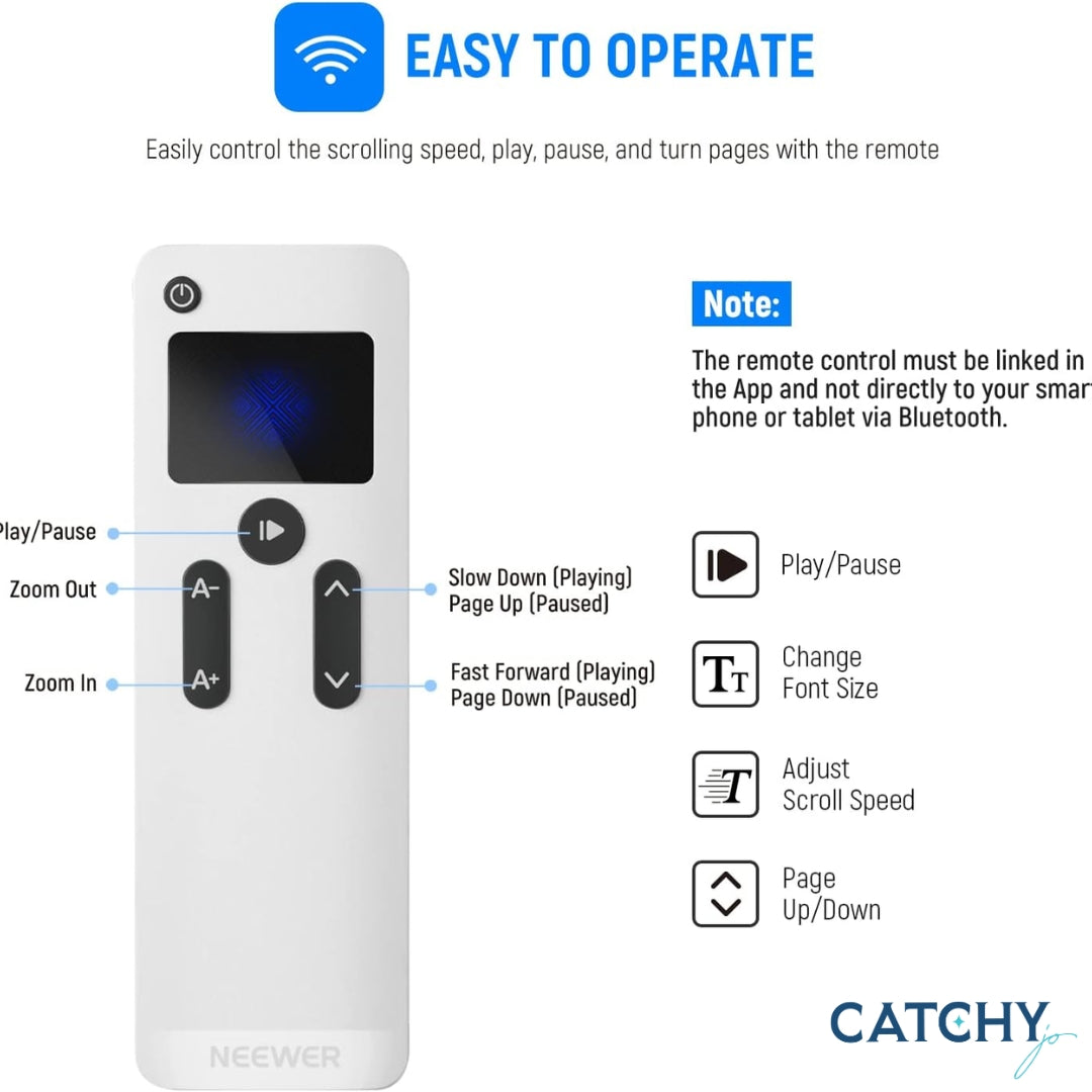 NEEWER Teleprompter X14 PRO with RT-110 Remote & APP Control