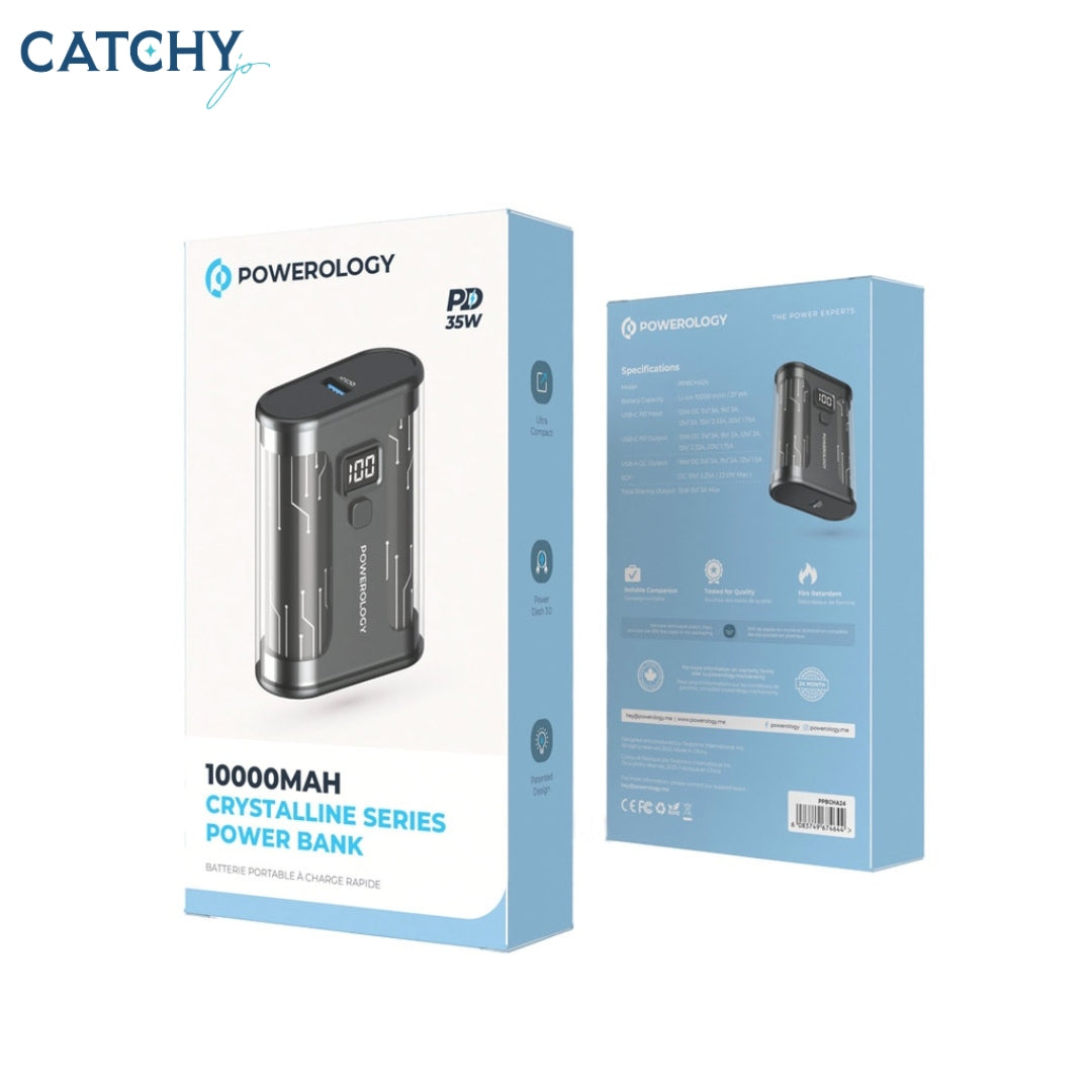 Powerology Crystalline Series PowerBank 10000mAh (35W)
